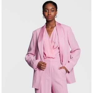 NEW HUGO BOSS Womens Blazer Size 8 Junata Shawl Collar Suit Jacket Pink